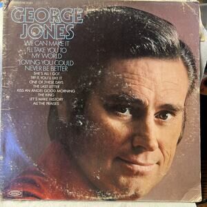 George Jones PROMO Self Titled LP KE31321- COUNTRY VG+ ULTRASONIC CLEAN